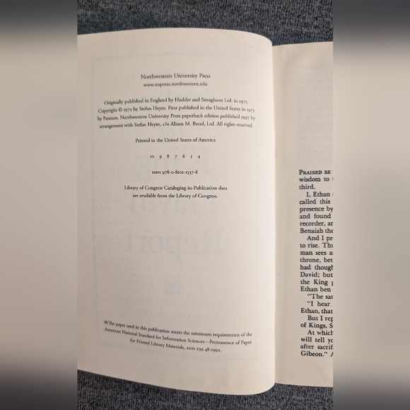 3/$15 | Stefan Heym, "The King David Report", 1997 Northwestern Universi… - Picture 6 of 7